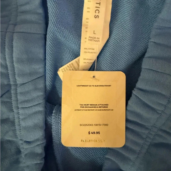 Fabletics NWT Women's Size Large blue shorts - Picture 3 of 3